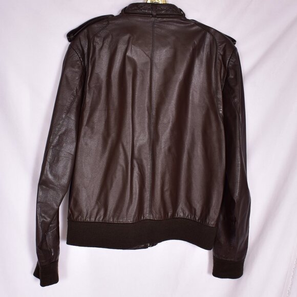 Porsha by Winer Vintage Leather Coat Size 40 - Picture 8 of 11